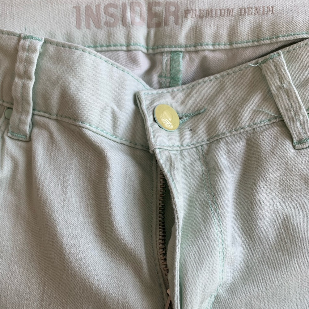 Women's insider premium denim Light Green Jeans